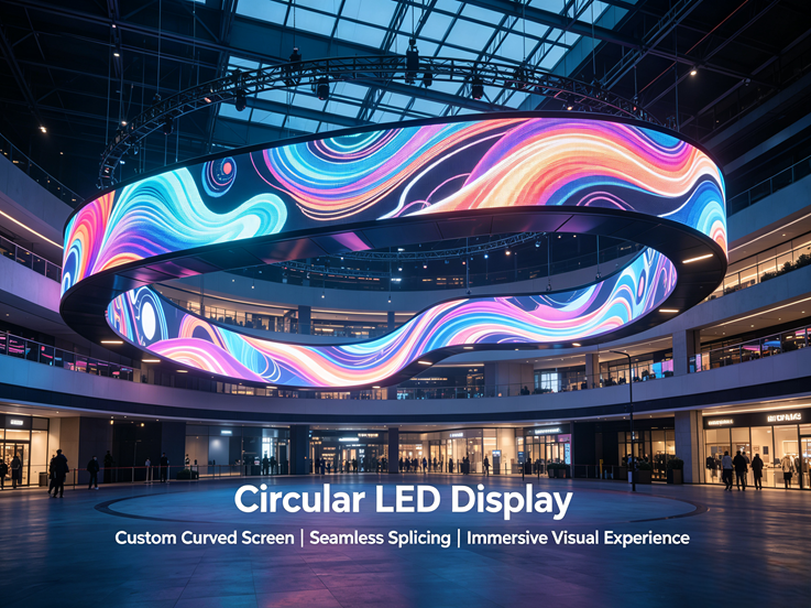 Carane Pilih Layar Gedhe Custom-Shaped? Pertimbangan Key kanggo Aplikasi lan Pilihan Tampilan LED Circular